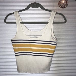 Pacsun tank with blue and white stripes